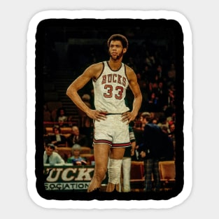 Kareem Abdul Jabbar in Bucks Sticker